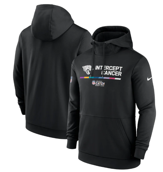 Men's Jacksonville Jaguars 2022 Black Crucial Catch Therma Performance Pullover Hoodie Men's Jacksonville Jaguars 2022 Black Crucial Catch Therma Performance Pullover Hoodie
